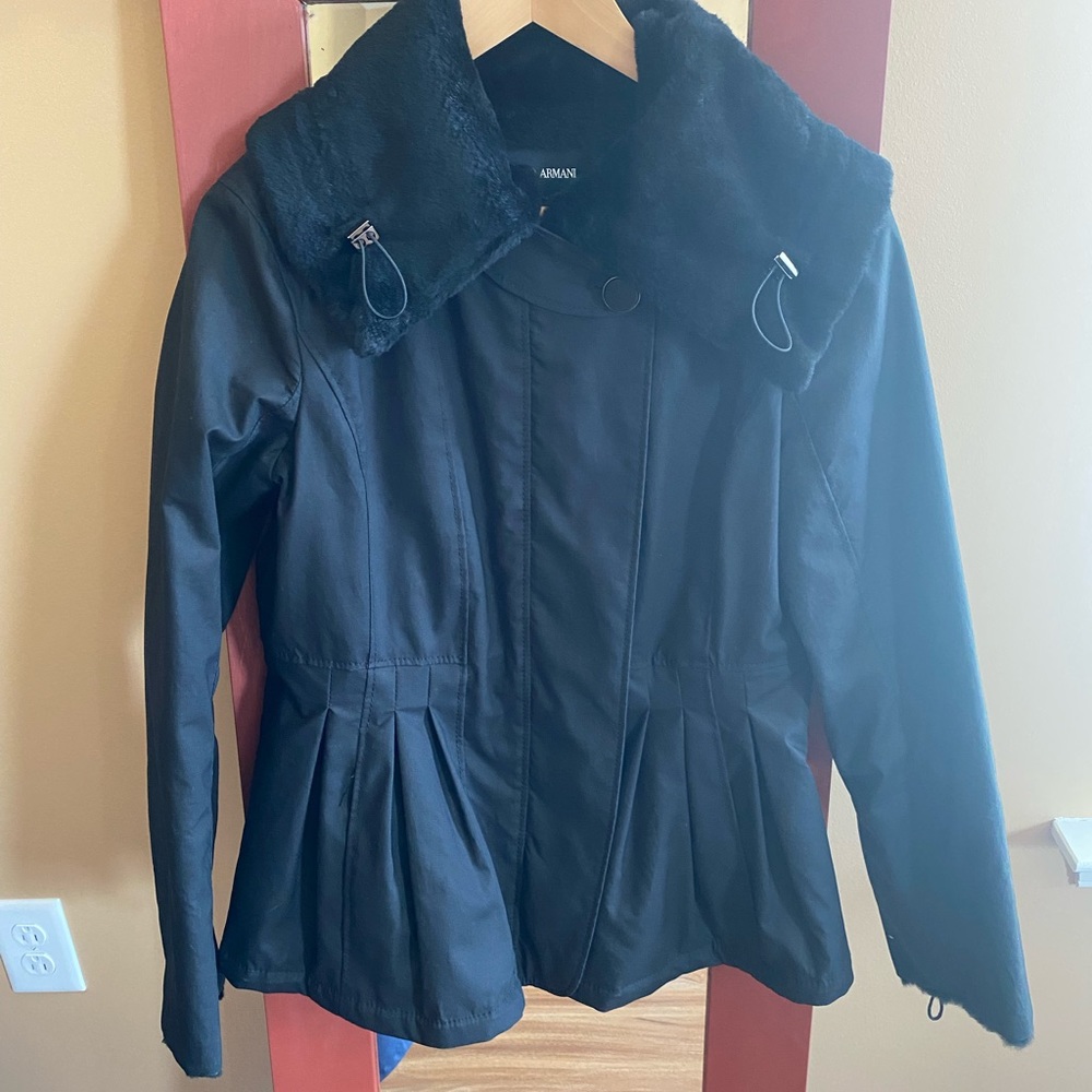 Giorgio Armani women’s black jacket, worn once, size 42.